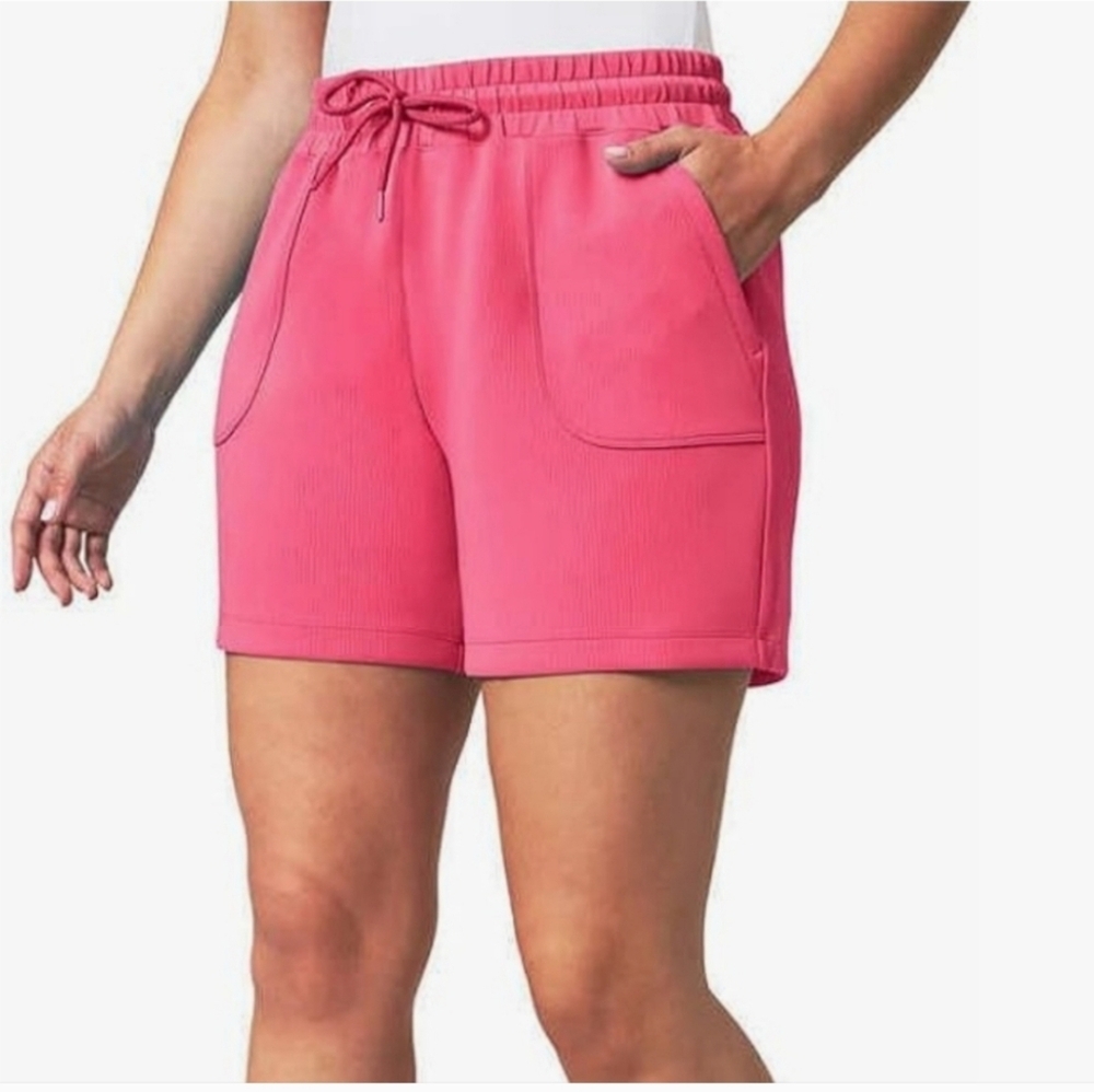 NWT Mondetta Women's Soft Ribbed Active Short‎ Pink L